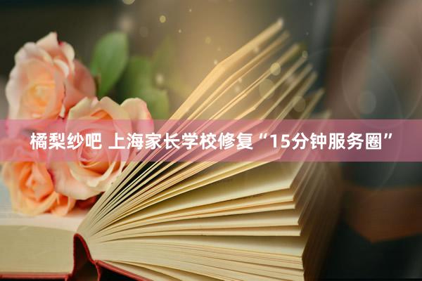 橘梨纱吧 上海家长学校修复“15分钟服务圈”