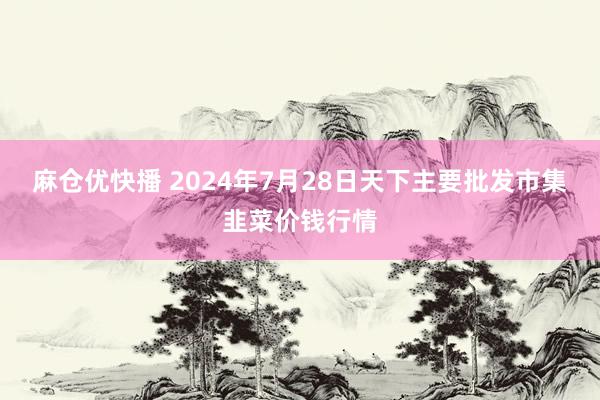 麻仓优快播 2024年7月28日天下主要批发市集韭菜价钱行情