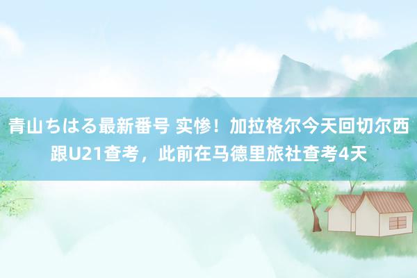 青山ちはる最新番号 实惨！加拉格尔今天回切尔西跟U21查考，此前在马德里旅社查考4天