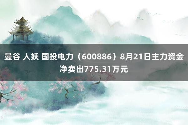 曼谷 人妖 国投电力（600886）8月21日主力资金净卖出775.31万元